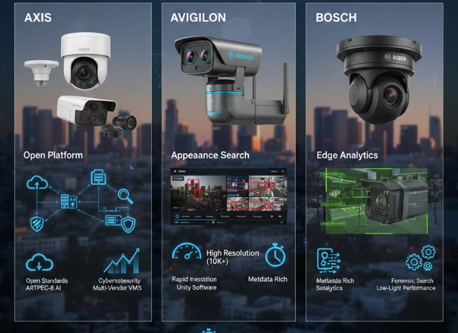 Axis vs Avigilon vs Bosch