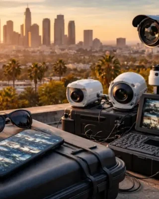Mobile Phone and Surveillance Setup Los Angeles