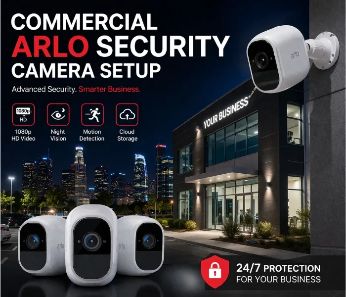 Commercial Arlo Security Camera Setup Commercial Arlo Security Camera Setup