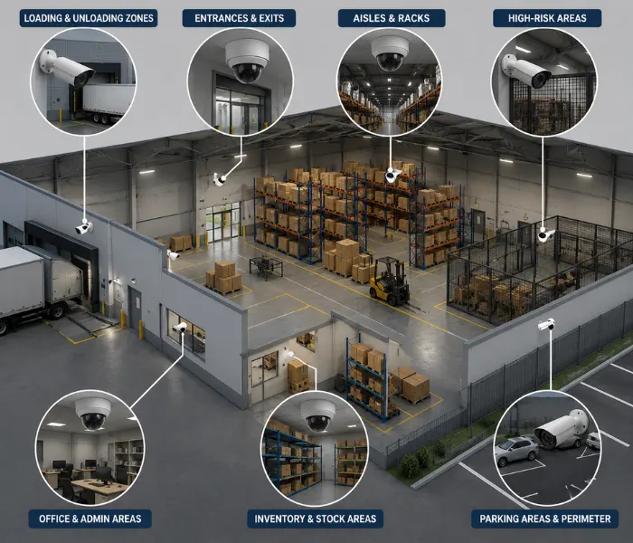 Where to Install Cameras in Your Warehouse Where to Install Cameras in Your Warehouse