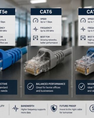 Cat5e vs Cat6 vs Cat6A